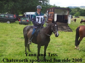 Yann and Tess. 
Chatsworth sponsored fun ride 2008